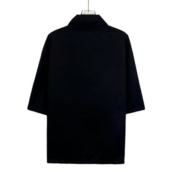 Prada Black Button-Up Short Sleeve Shirt With Chest Pocket - Picture 2 of 8